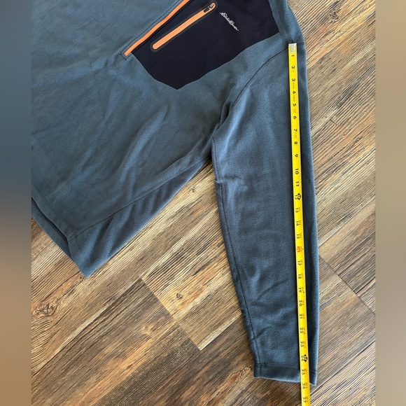 Eddie Bauer First Ascent Quarter Zip Fleece Pullover Jacket Mens XL Gray Hiking - Picture 5 of 11